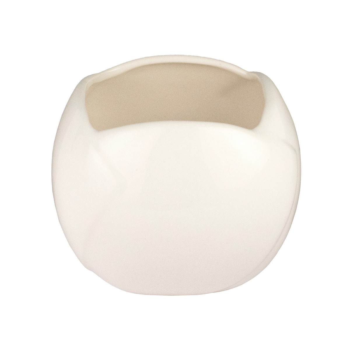 Кашпо Катера (керамика), D16,5хH14см, белый в интернет-магазине флористических аксессуаров Азалия Декор