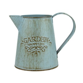 Кувшин (металл), 14х10хH12,5см, зеленый в интернет-магазине флористических аксессуаров Азалия Декор