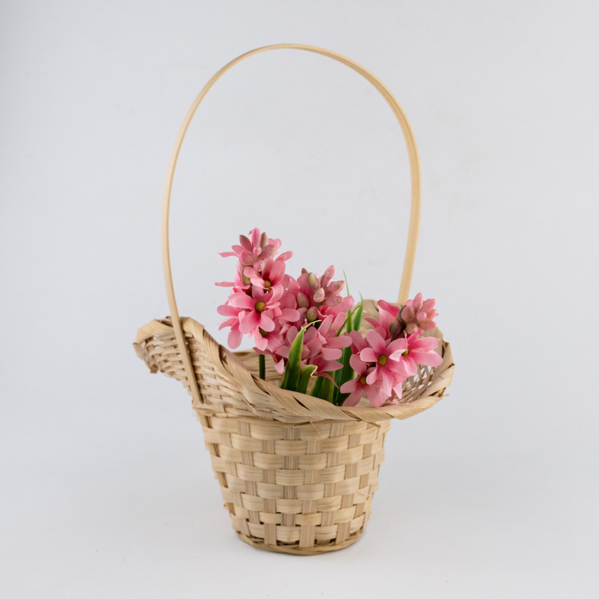 Корзина плетеная Шляпа (бамбук), D9x14/10xH30см, натуральный в интернет-магазине флористических аксессуаров Азалия Декор