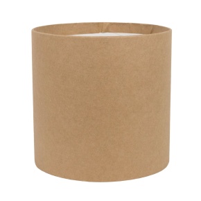 Коробка подарочная круглая без крышки, D14xH14 см, коричневый в интернет-магазине флористических аксессуаров Азалия Декор