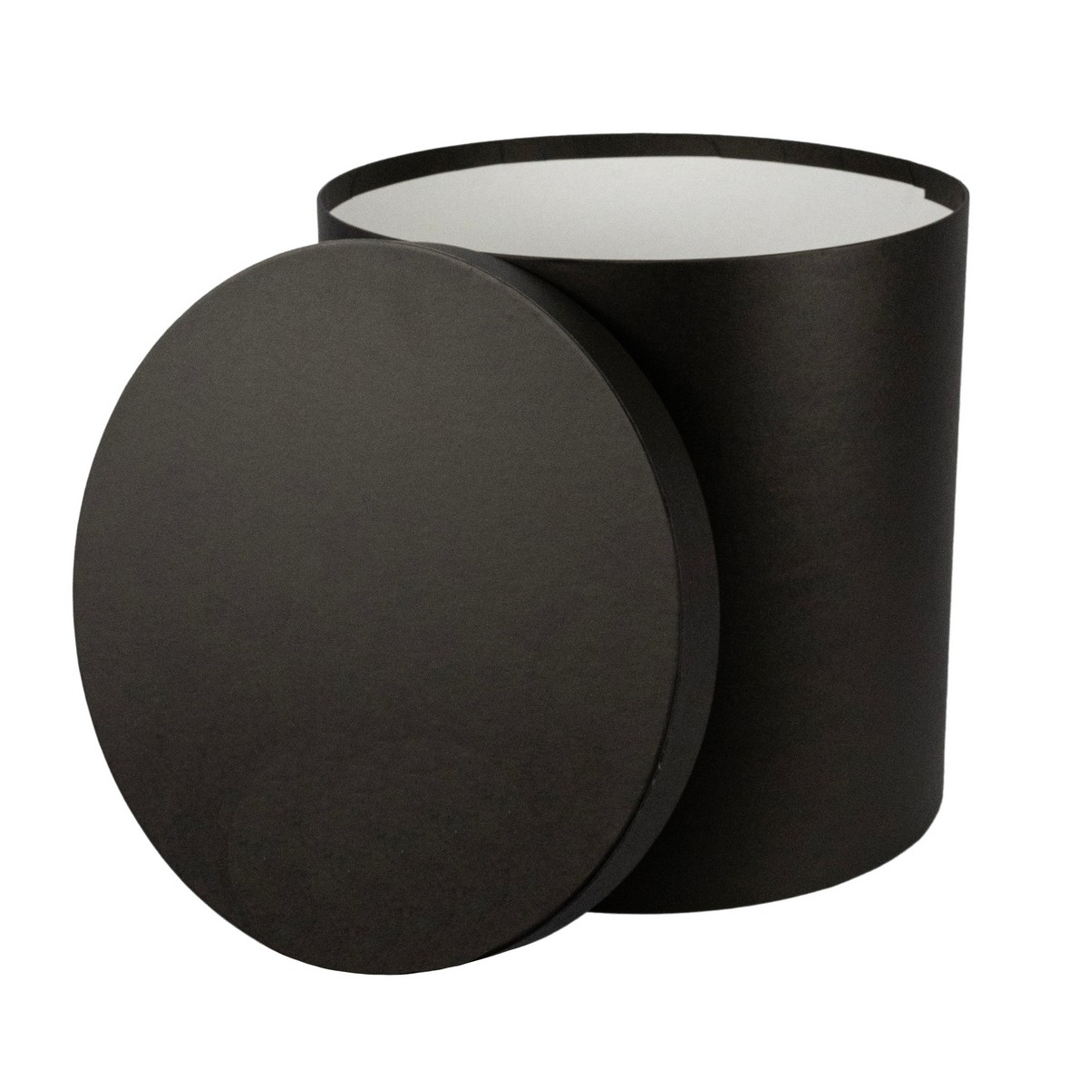 Коробка подарочная круглая, D30xH30 см, черный в интернет-магазине флористических аксессуаров Азалия Декор