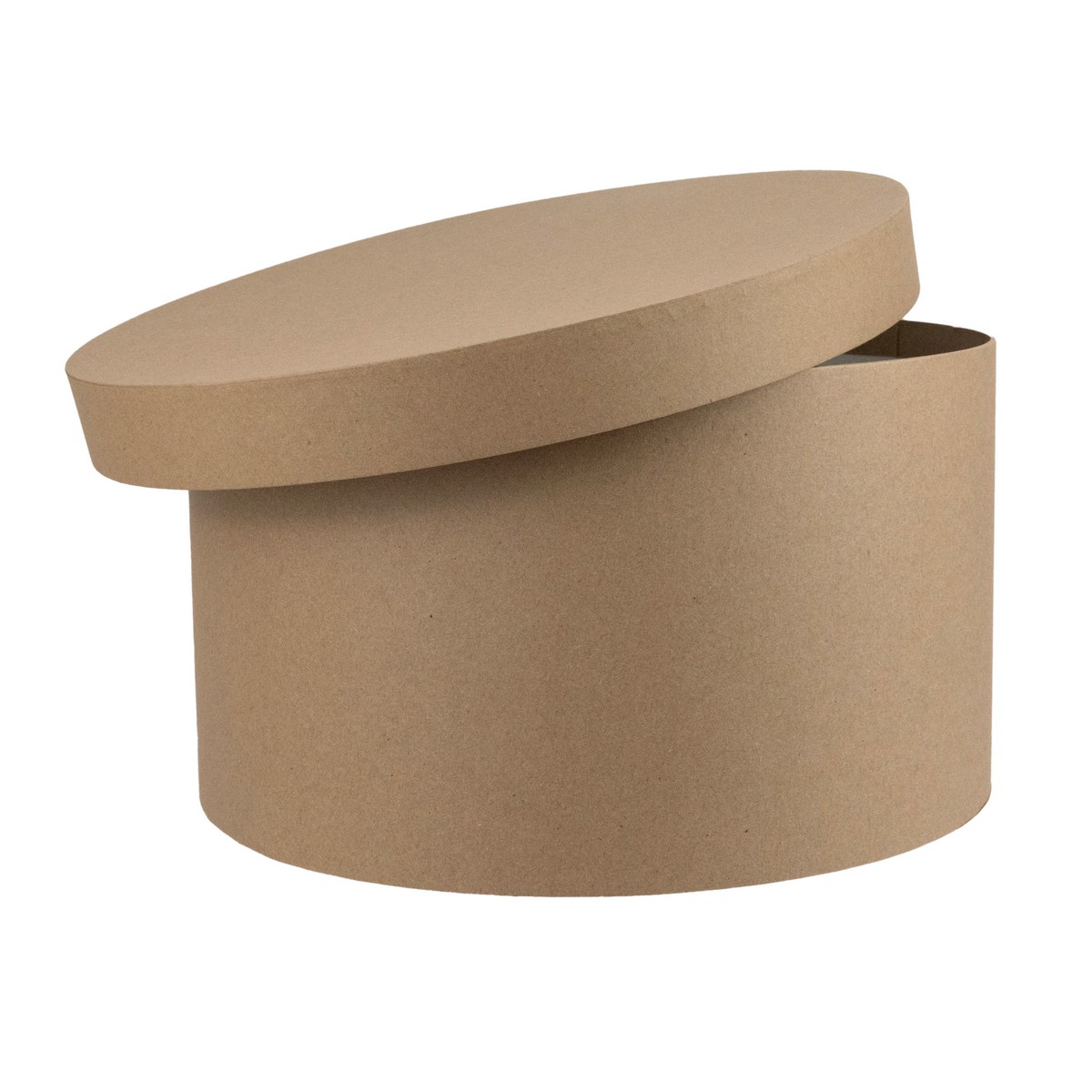 Коробка подарочная круглая, D30xH17 см, натуральный в интернет-магазине флористических аксессуаров Азалия Декор