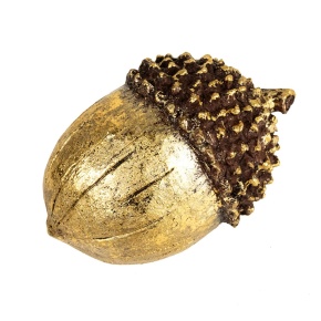 Сувенир Желудь (полирезин), H7,5x11см., золотой в интернет-магазине флористических аксессуаров Азалия Декор