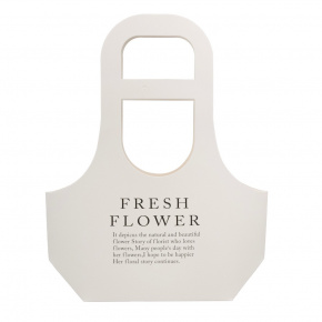 Пакет для цветов водостойкий (бумага), 17x7,5x32,5см (в уп. 10шт.), белый в интернет-магазине флористических аксессуаров Азалия Декор