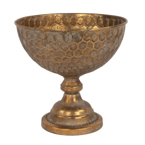 Вазон (металл), D25,5xH25см, золотой в интернет-магазине флористических аксессуаров Азалия Декор