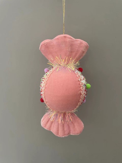 Украшение подвесное Конфета, Н10х21х10см, цв. в асс. в интернет-магазине флористических аксессуаров Азалия Декор