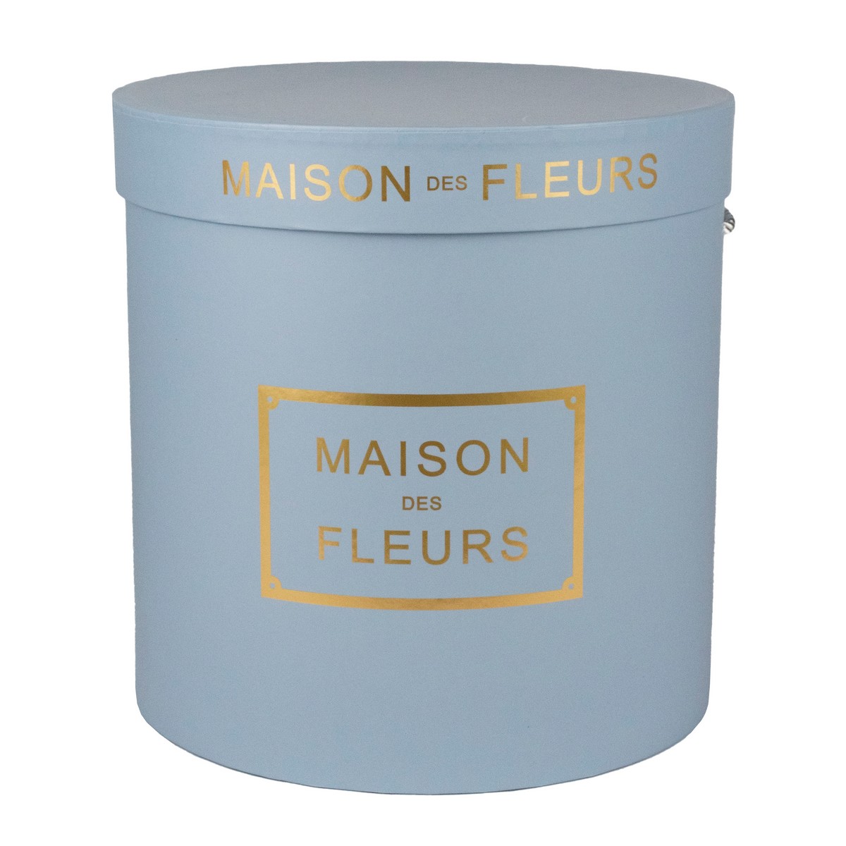 Набор коробок подарочных круглых 3шт., D24xH24см, голубой в интернет-магазине флористических аксессуаров Азалия Декор