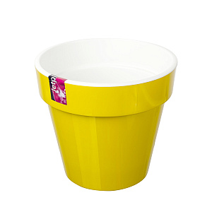 Кашпо Порто со вставкой (пластик), D17,5хH16см, 2,4л, фисташковый в интернет-магазине флористических аксессуаров Азалия Декор