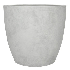 Кашпо Замша (бетон), D30xH28см, 13л, белый в интернет-магазине флористических аксессуаров Азалия Декор
