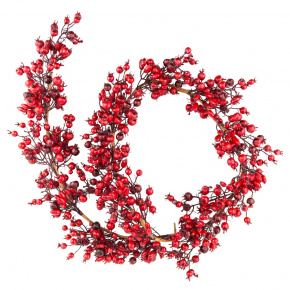 Гирлянда с ягодами, 180см, красный в интернет-магазине флористических аксессуаров Азалия Декор