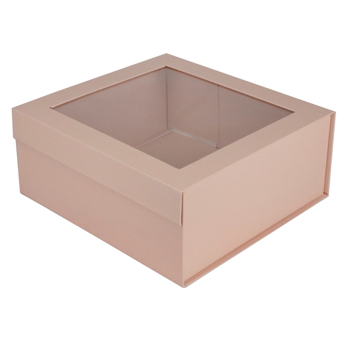 Набор коробок подарочных квадратных 3шт., 26,5х25,5хН11,2см, нежно-розовый в интернет-магазине флористических аксессуаров Азалия Декор