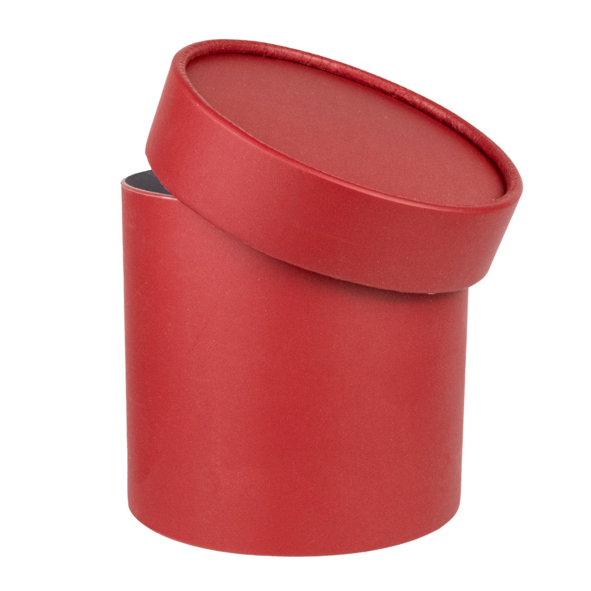 Коробка подарочная круглая, D12,5xH12,5см, красный в интернет-магазине флористических аксессуаров Азалия Декор