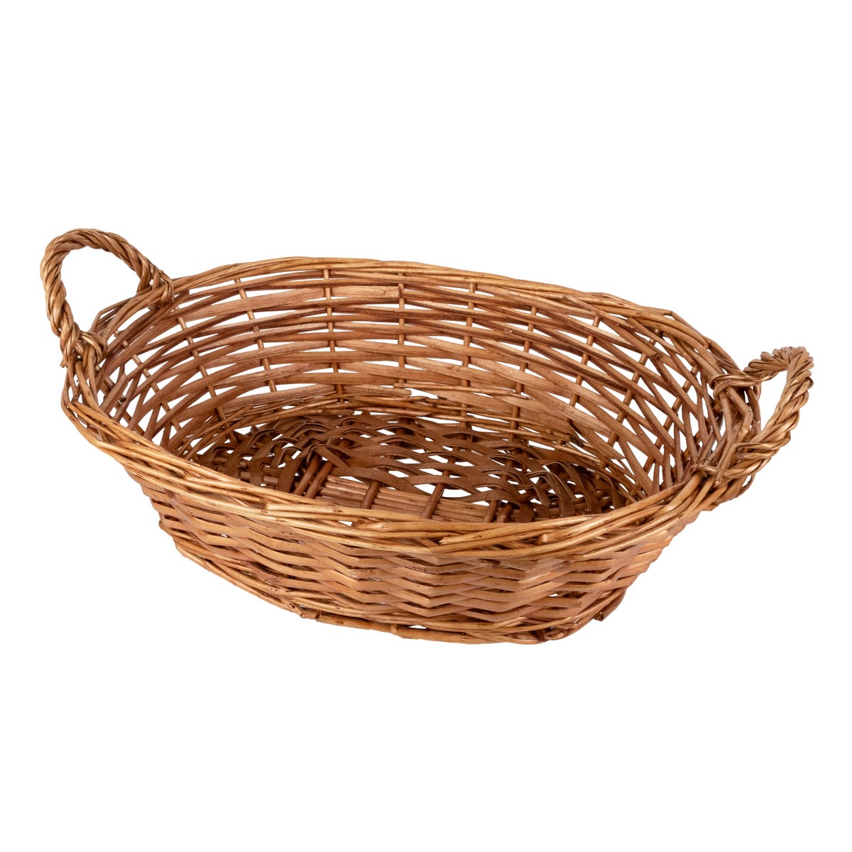 Поднос плетеный овальный (ива), 42x31xH12см, светло-коричневый в интернет-магазине флористических аксессуаров Азалия Декор