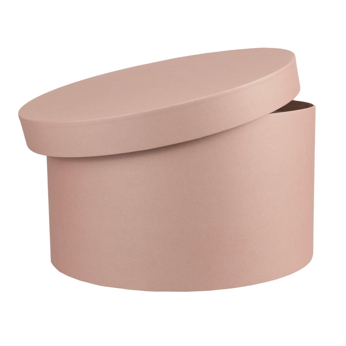 Коробка подарочная круглая, D30xH17 см, пудровый в интернет-магазине флористических аксессуаров Азалия Декор