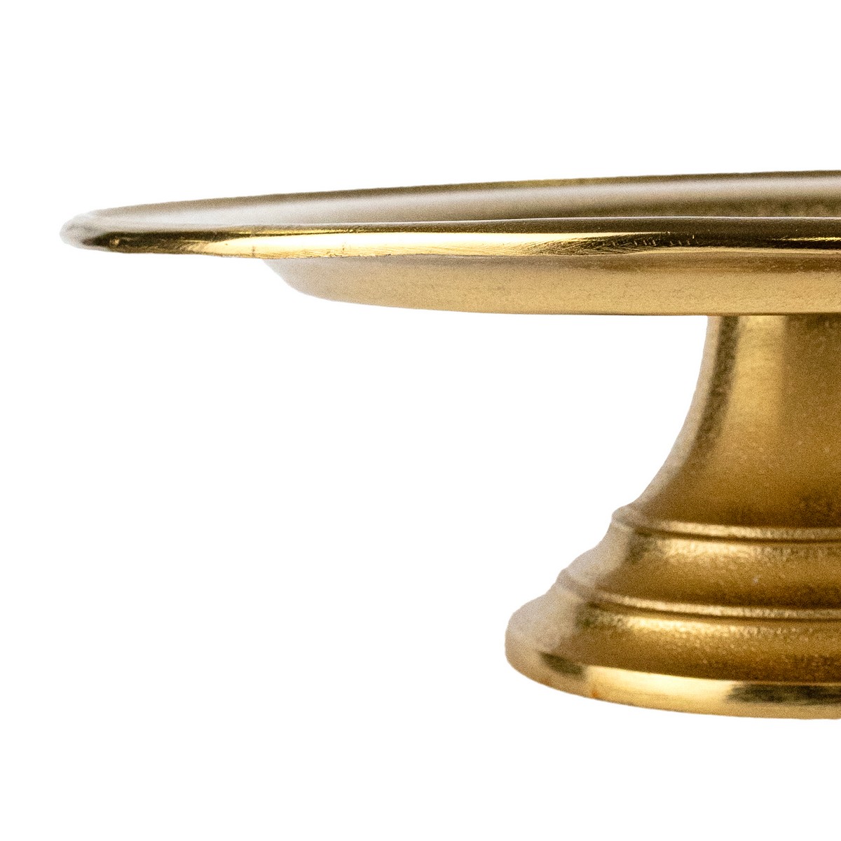 Подставка на ножке (металл), D34xH11см, золотой в интернет-магазине флористических аксессуаров Азалия Декор