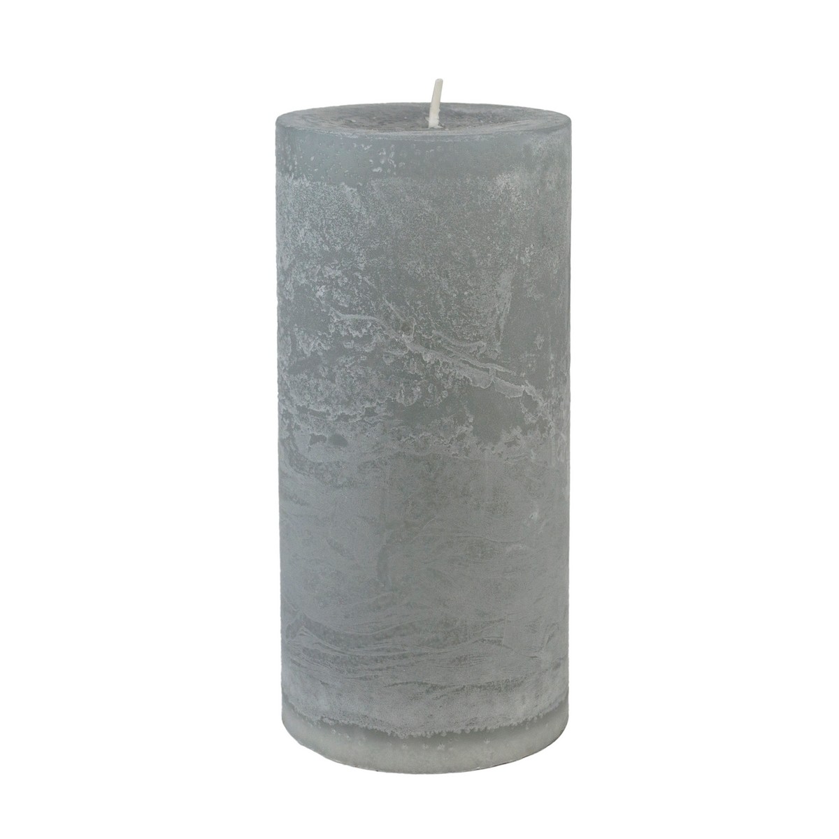 Свеча-столбик с ароматом Шалфей (80 часов), H15xD7см, серый в интернет-магазине флористических аксессуаров Азалия Декор