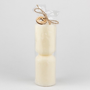 Свеча Песочные часы (61 час), D6xH16см, айвори в интернет-магазине флористических аксессуаров Азалия Декор