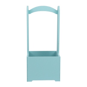 Корзина (дерево), 14х14х30см, серо-голубой в интернет-магазине флористических аксессуаров Азалия Декор