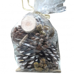 Набор шишек и сухоцветов, 460гр, цв. в асс. в интернет-магазине флористических аксессуаров Азалия Декор