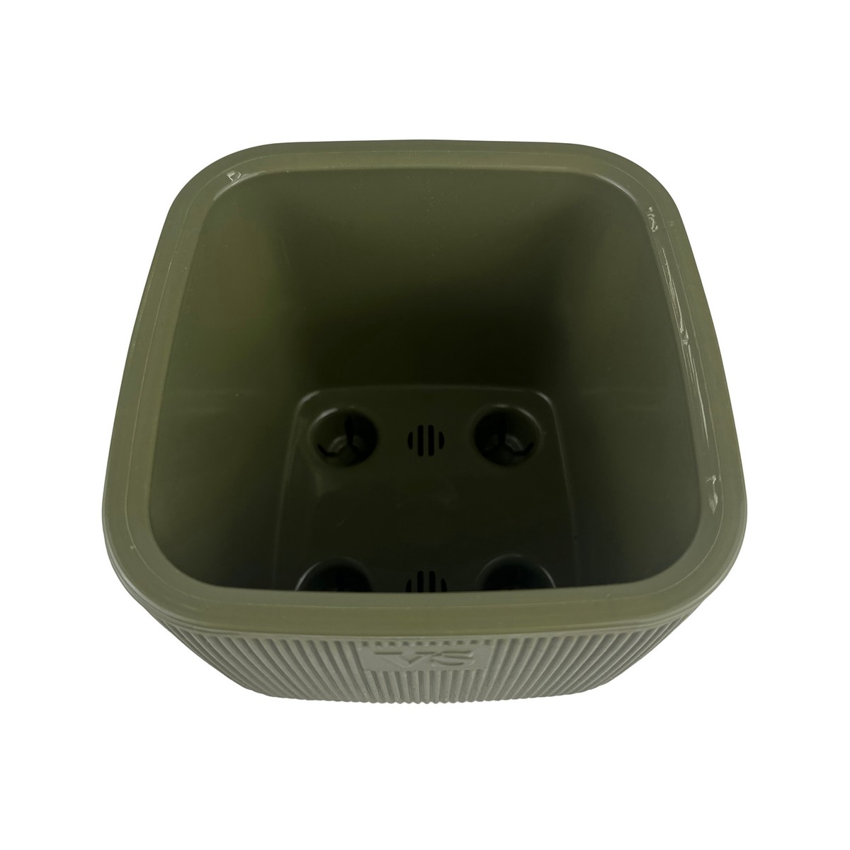 Кашпо Фабио (пластик), D14xH14см, 1,95л, зеленый в интернет-магазине флористических аксессуаров Азалия Декор