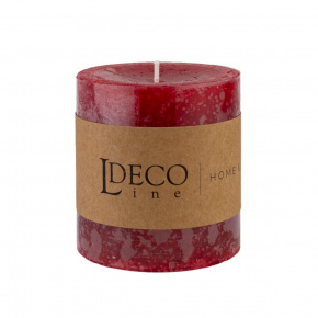 Свеча-столбик с ароматом Клубника (38 часов), H7,5xD7см, красный в интернет-магазине флористических аксессуаров Азалия Декор