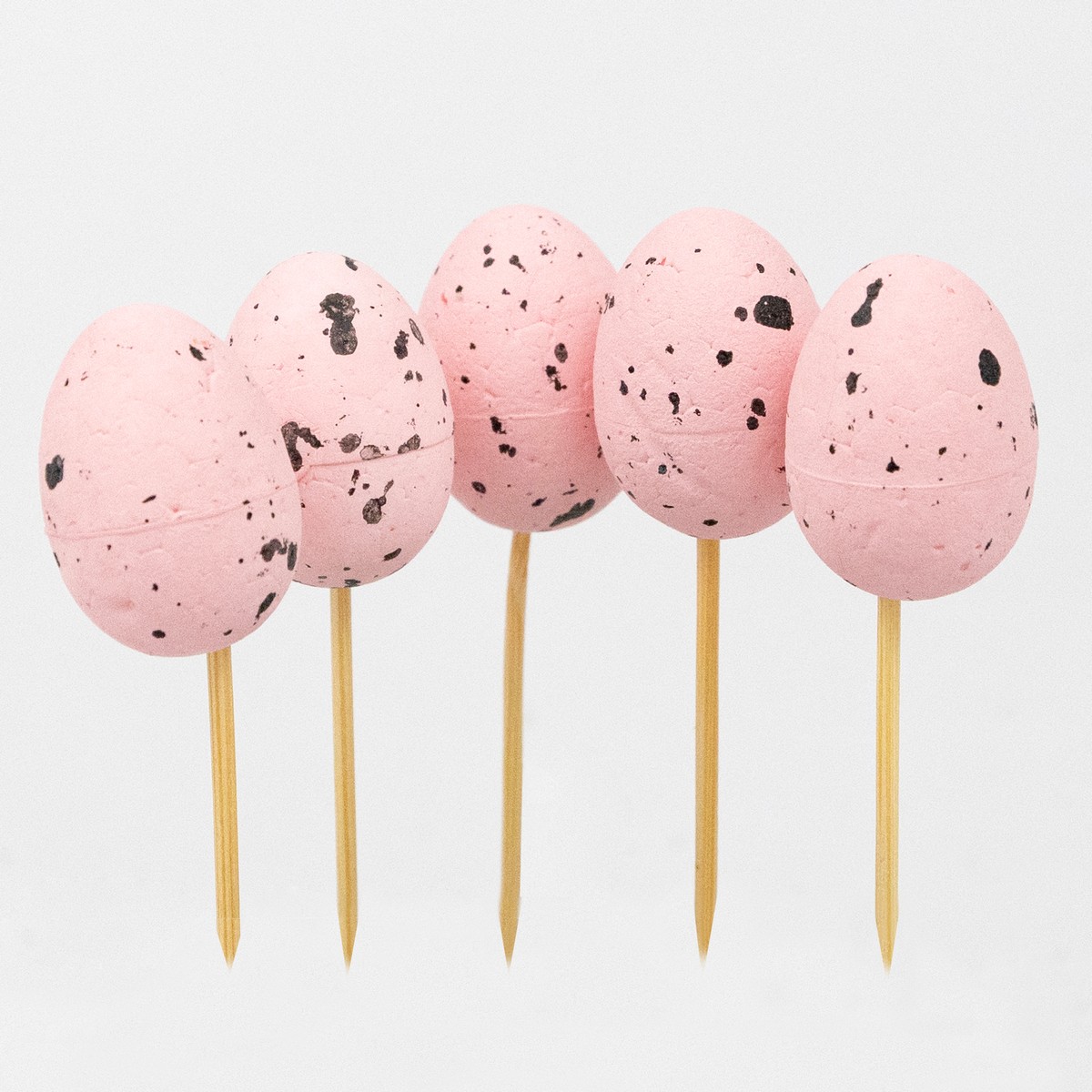 Набор яиц на вставке 36шт., 1,8х2,5см, роз. в интернет-магазине флористических аксессуаров Азалия Декор