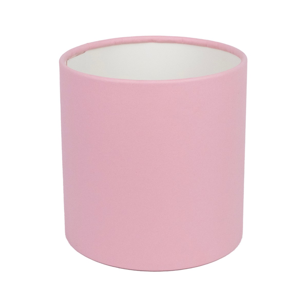 Коробка подарочная круглая без крышки, D12xH12 см, пудровый в интернет-магазине флористических аксессуаров Азалия Декор