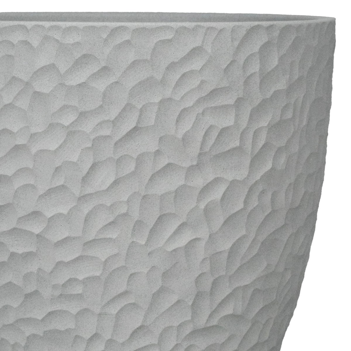 Кашпо Манго (бетон), D30xH28см, 13л, серый в интернет-магазине флористических аксессуаров Азалия Декор