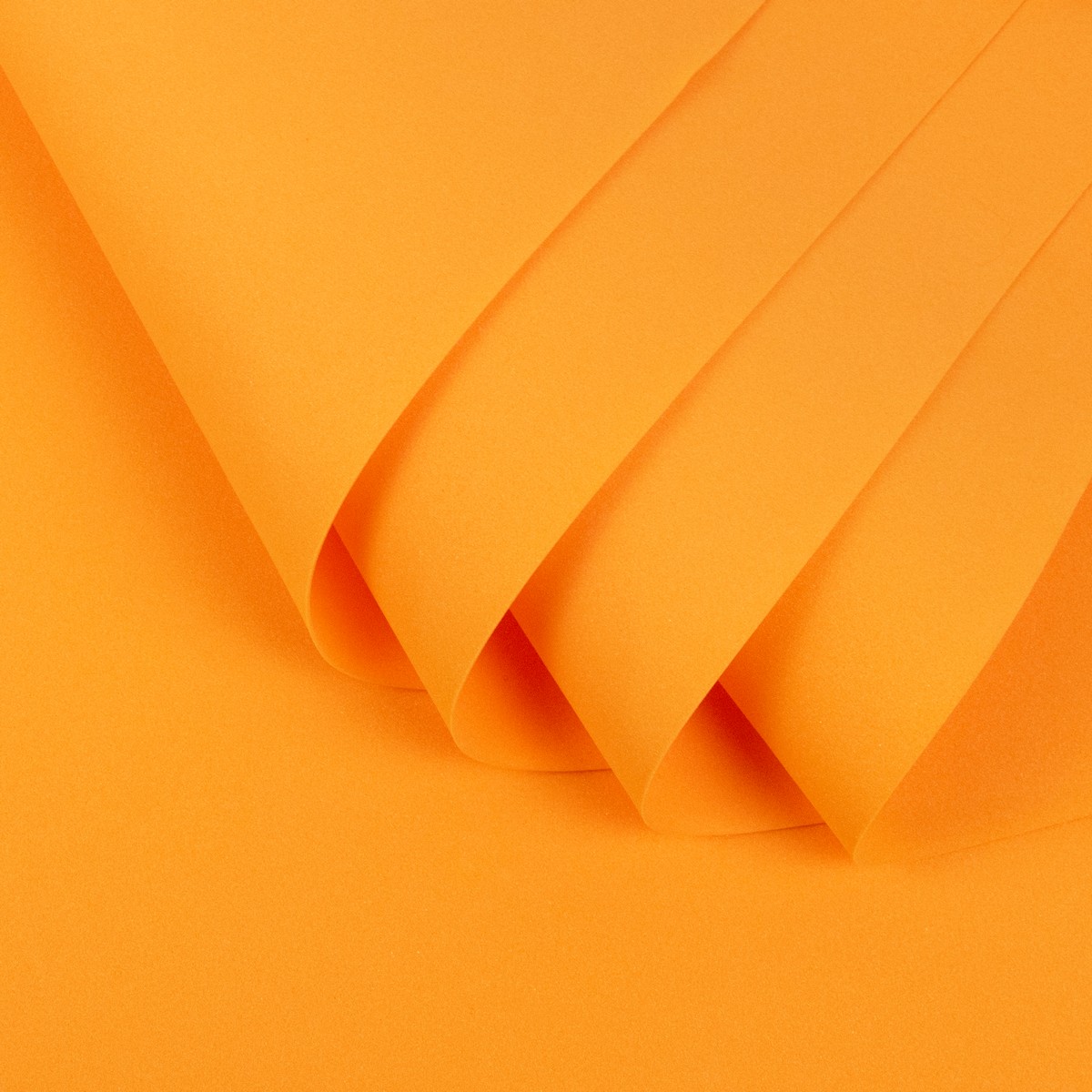 Фоамиран 10 листов 1 мм, 60х70см, оранжевый в интернет-магазине флористических аксессуаров Азалия Декор