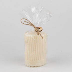 Свеча-столбик Соул (32 часа), D6,5xH8,5см, айвори в интернет-магазине флористических аксессуаров Азалия Декор
