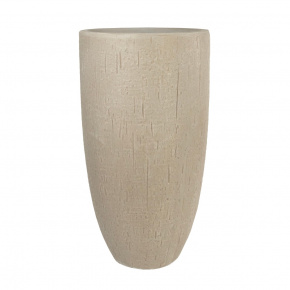 Кашпо Спарк (файбергласс), D25xH46,5см, бежевый в интернет-магазине флористических аксессуаров Азалия Декор