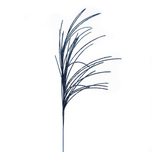 Ветка декоративная с глиттером, 71см, синий в интернет-магазине флористических аксессуаров Азалия Декор