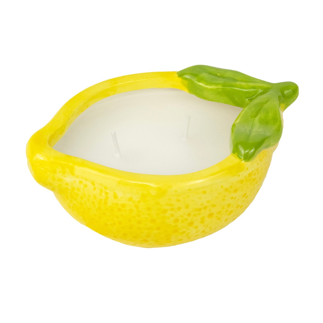 Свеча Фрукт ароматическая (керамика), H6x13,5х9см, цв. в асс. в интернет-магазине флористических аксессуаров Азалия Декор