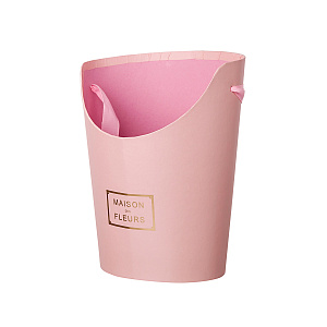 Сумка для цветов, 17х14х22см, розовый в интернет-магазине флористических аксессуаров Азалия Декор