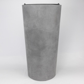 Кашпо Замша (бетон), D30,5xH58см, 34л, серый в интернет-магазине флористических аксессуаров Азалия Декор