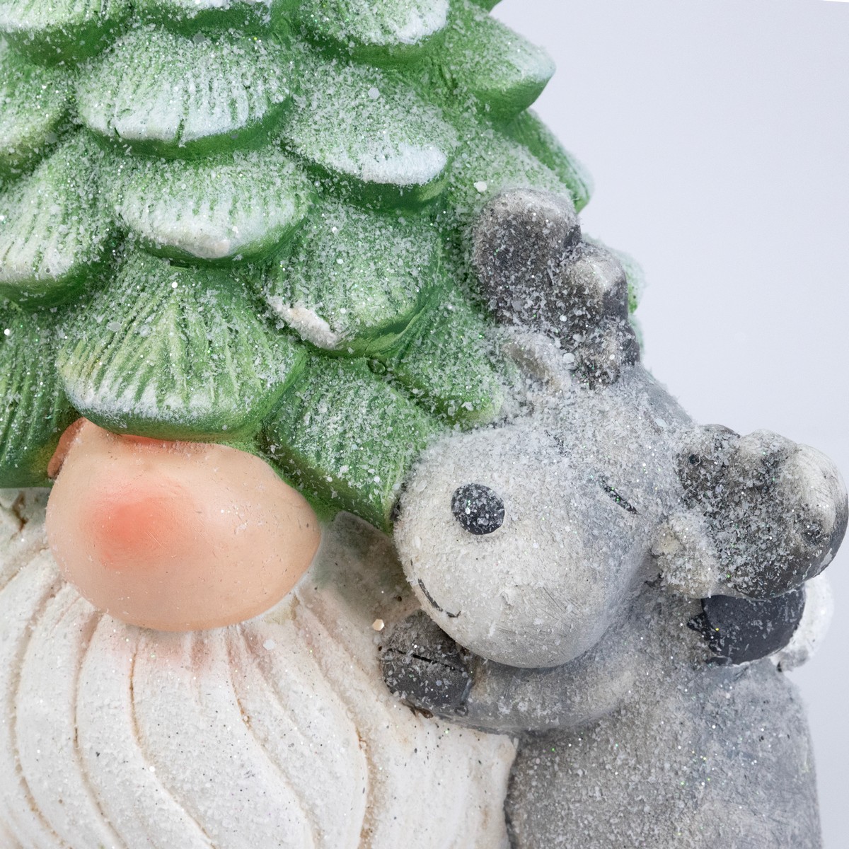 Сувенир Гном (керамика), Н39х24х17см, зеленый в интернет-магазине флористических аксессуаров Азалия Декор