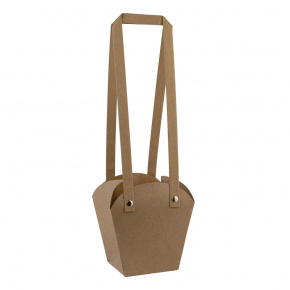 Пакет для цветов (бумага), 12х11х7см (в уп. 10шт.), бежевый в интернет-магазине флористических аксессуаров Азалия Декор