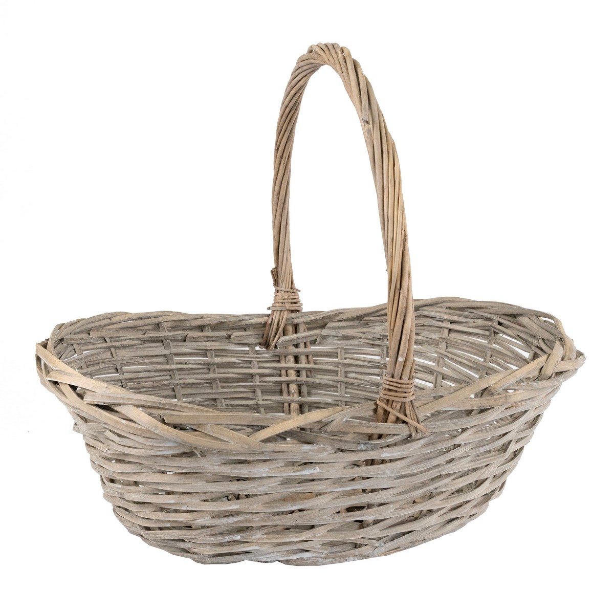 Набор корзин плетеных 4шт. (ива), 59x44x16/23xH47см, серый в интернет-магазине флористических аксессуаров Азалия Декор