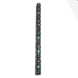 Набор шаров в тубе 16шт. (пластик), D4см, св.-гол. в интернет-магазине флористических аксессуаров Азалия Декор