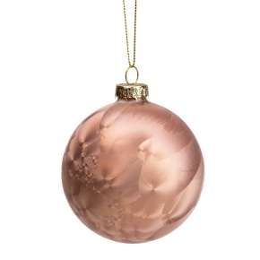 Украшение подвесное Шар (стекло), D8см, бронзовый в интернет-магазине флористических аксессуаров Азалия Декор