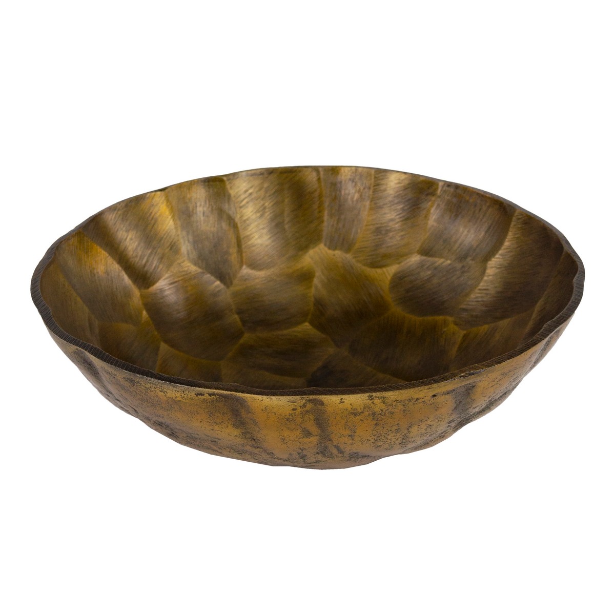 Блюдо (металл), D34xH11см, бронзовый в интернет-магазине флористических аксессуаров Азалия Декор