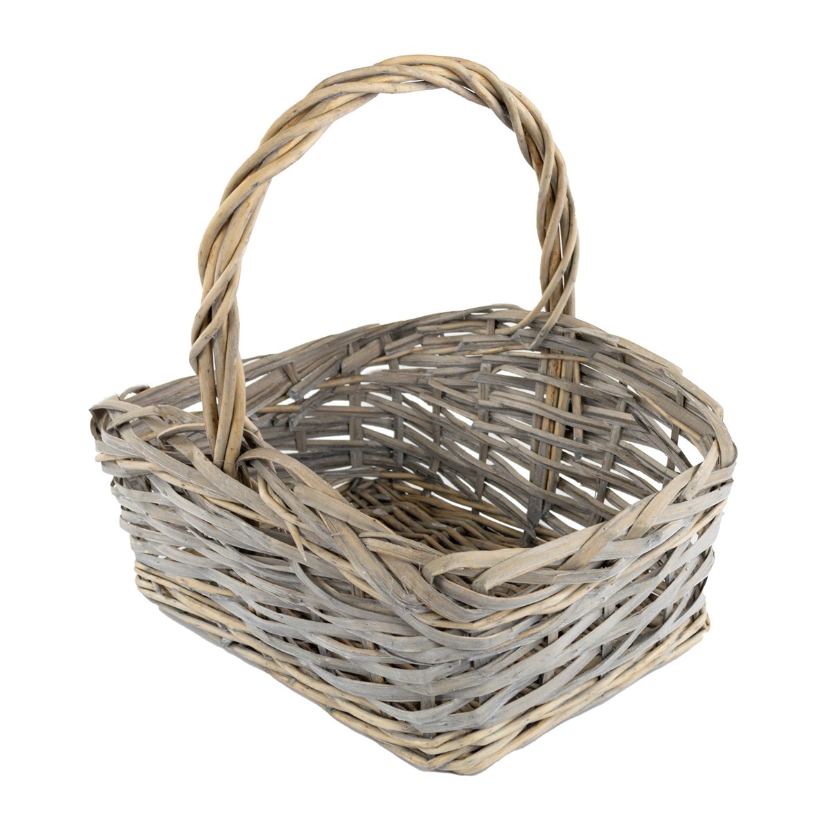 Набор корзин плетеных 3шт. (ива), 45x33x21xH39см, серый в интернет-магазине флористических аксессуаров Азалия Декор