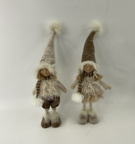 Сувенир Мальчик/Девочка, Н55х16х11см, в асс., коричневый в интернет-магазине флористических аксессуаров Азалия Декор