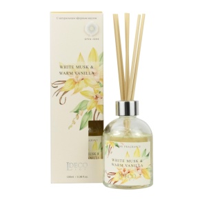 Диффузор с ароматом Мускуса и ванили (стекло), 100мл в интернет-магазине флористических аксессуаров Азалия Декор