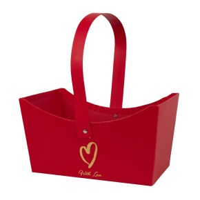 Сумка для цветов, 20х12,7х11см, красный в интернет-магазине флористических аксессуаров Азалия Декор