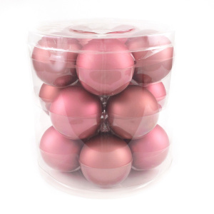 Набор шаров 15шт. в тубе (стекло), D6см, в асс., роз. в интернет-магазине флористических аксессуаров Азалия Декор