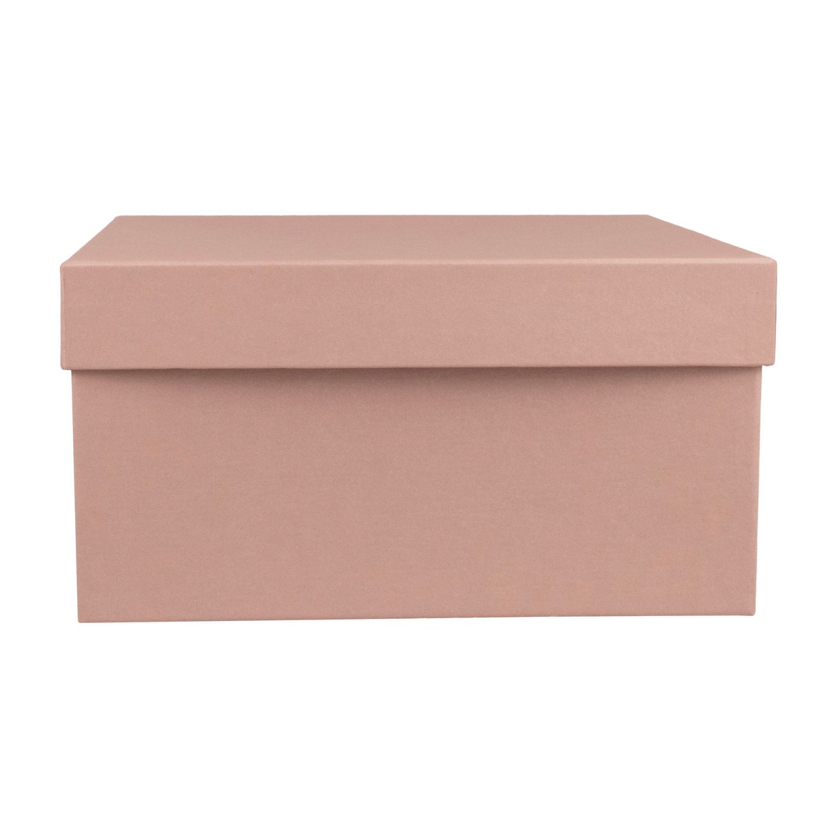 Коробка подарочная квадратная, 20х20х10 см, пудровый в интернет-магазине флористических аксессуаров Азалия Декор
