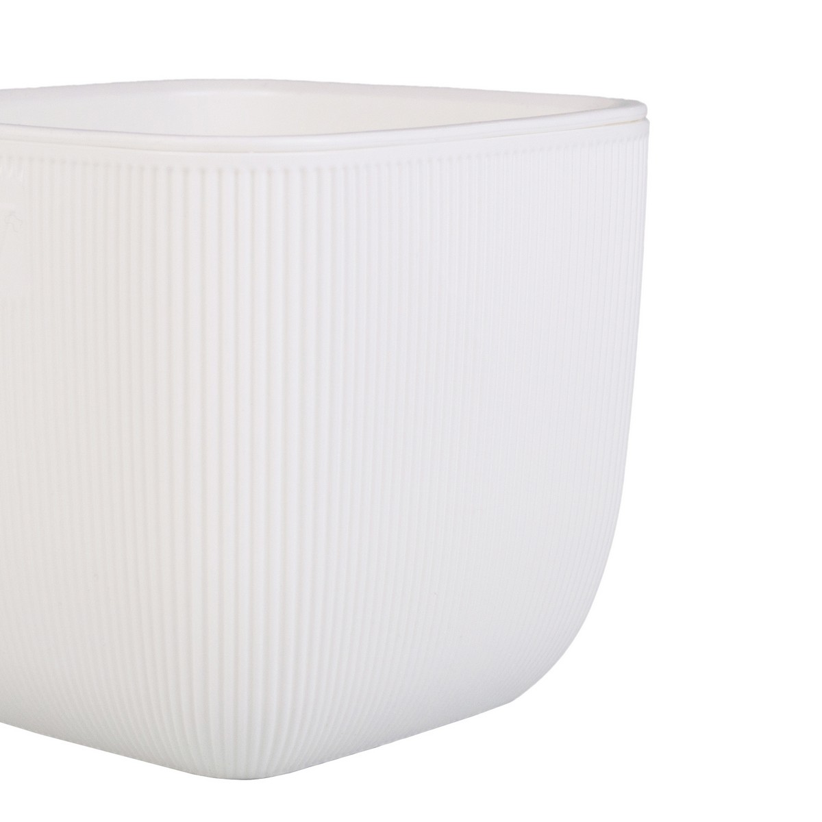Кашпо Фабио (пластик), D14xH14см, 1,95л, белый в интернет-магазине флористических аксессуаров Азалия Декор