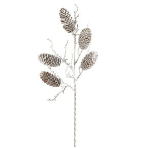 Ветка с шишками, H48 см, коричневый в интернет-магазине флористических аксессуаров Азалия Декор