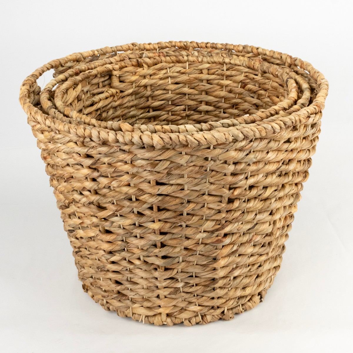 Набор корзин плетеных 2шт. (растительный материал), D48хH34см, натуральный в интернет-магазине флористических аксессуаров Азалия Декор